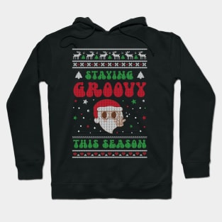 Staying Groovy This Season - Ugly Christmas Sweater Hoodie